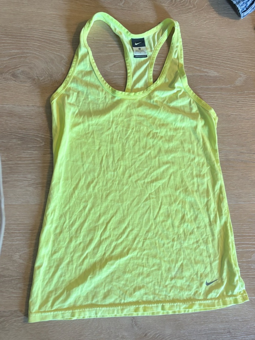 Nike Women’s Bright neon Yellow Racerback Tank Top